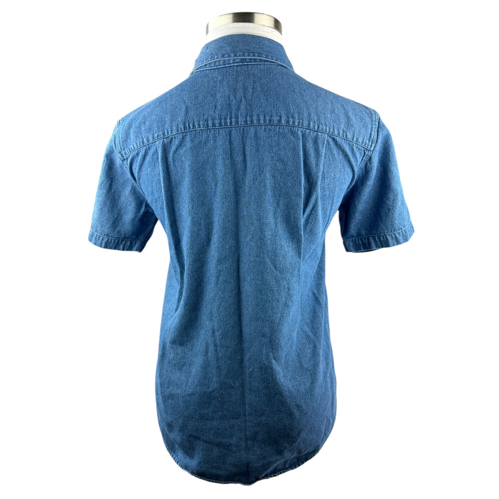 Vintage Golf Cambridge Dry Goods Country Store Denim Shirt Button Front Medium - Picture 14 of 15